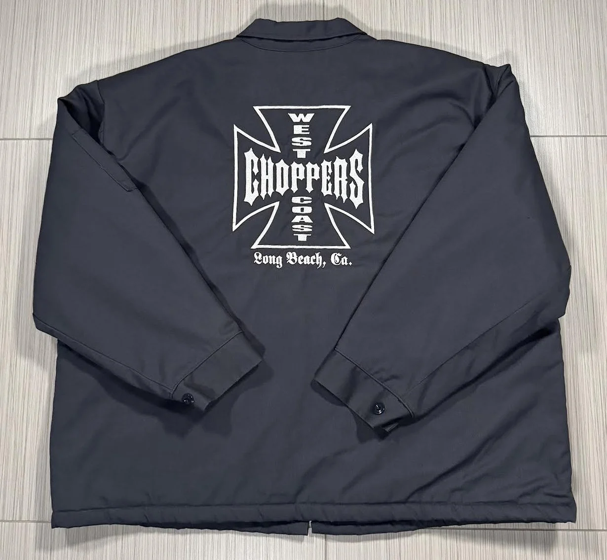 Vintage Red Kap West Coast Choppers Jesse James Grey Work Jacket 