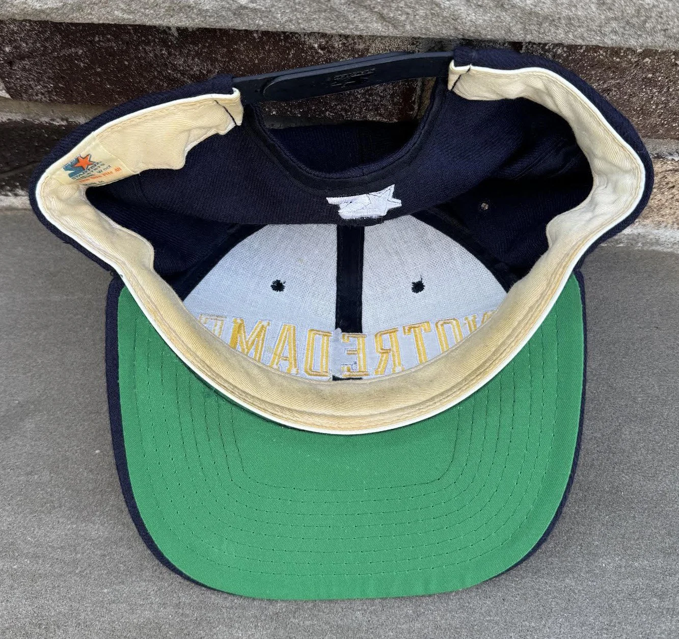 Inside of Notre Dame Snapback .jpg