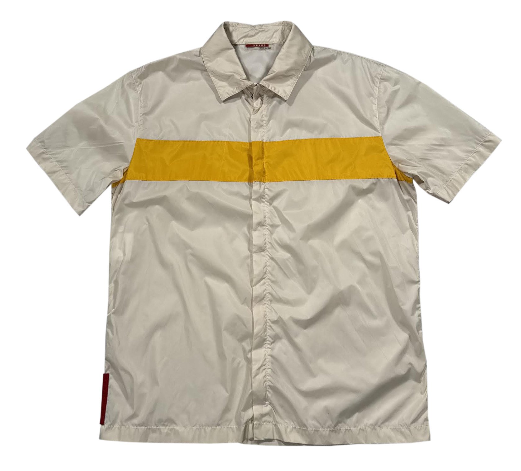 Vintage Prada Nylon Stripe Full Zip Top (Size M)