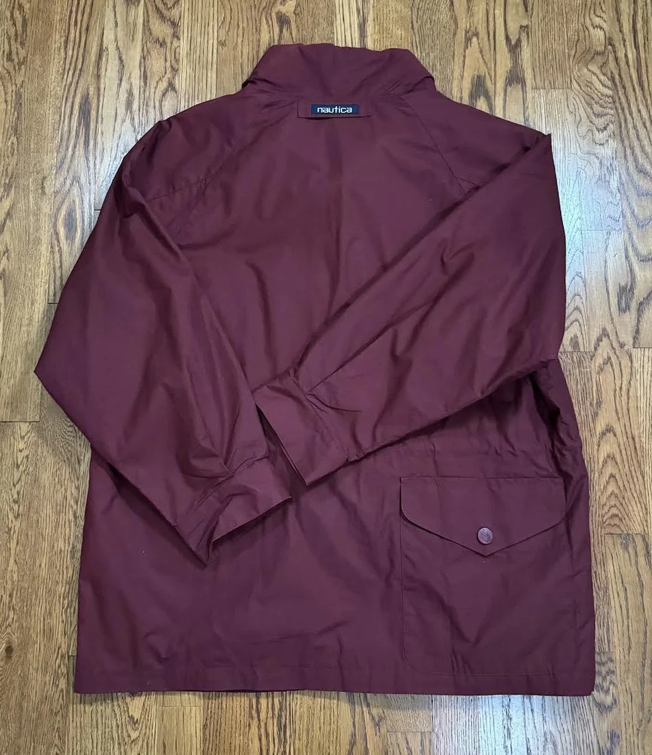 Back of Nautica Burgundy sailing jacket.jpg