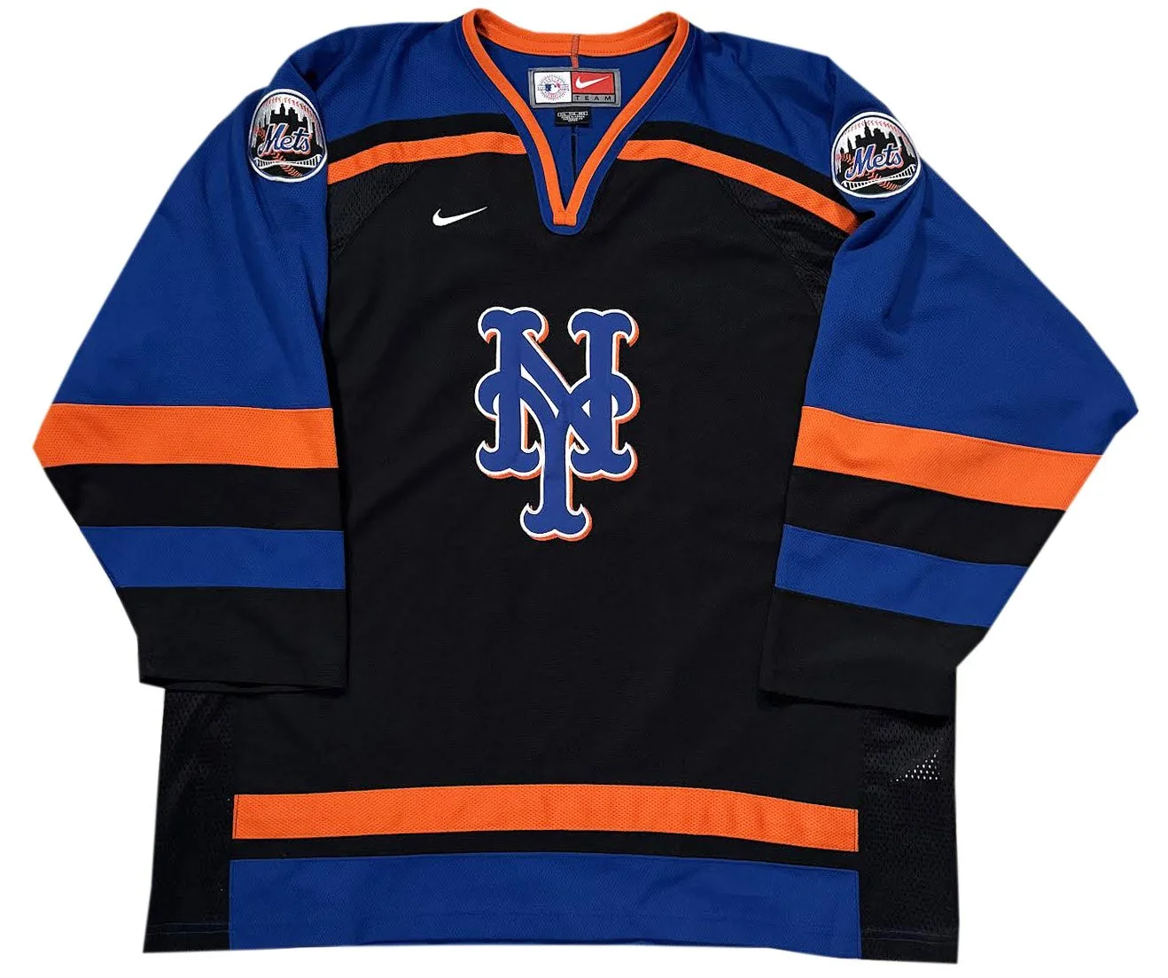 Vintage Nike New York Mets Hockey Jersey (Size XXL)