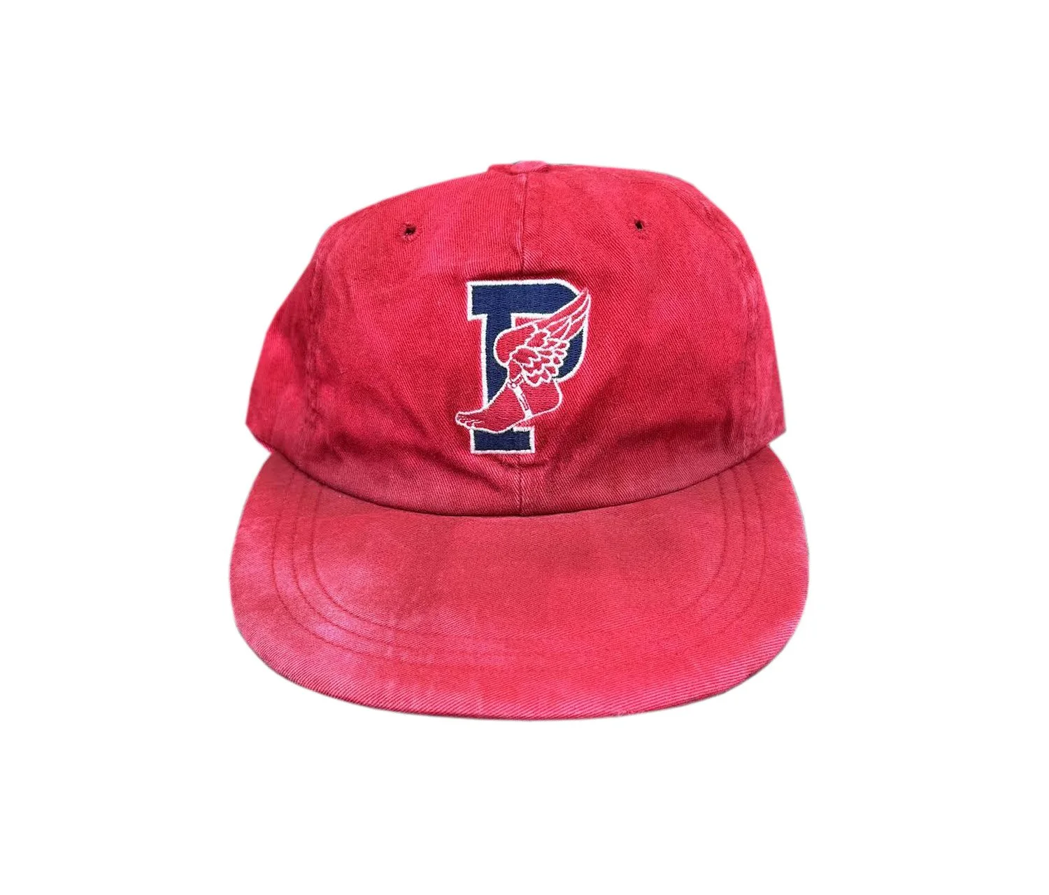 Vintage Polo Ralph Lauren Red P Wing Fitted Hat (Size L) — RootsBK
