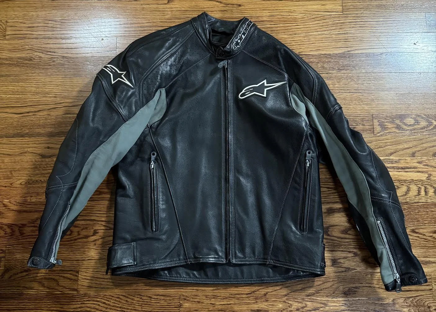 front of Alpinestars leather jacket .jpg