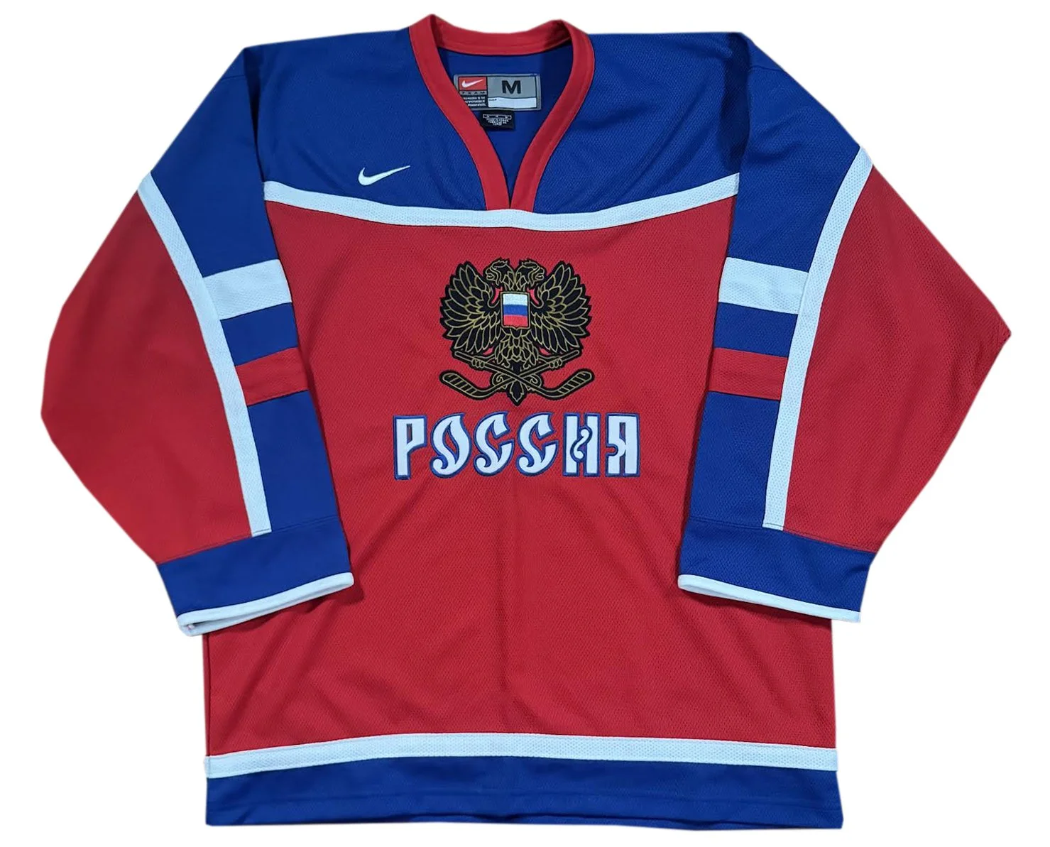 Vintage Nike Team Russia 2002 Hockey Jersey (Size M) — RootsBK