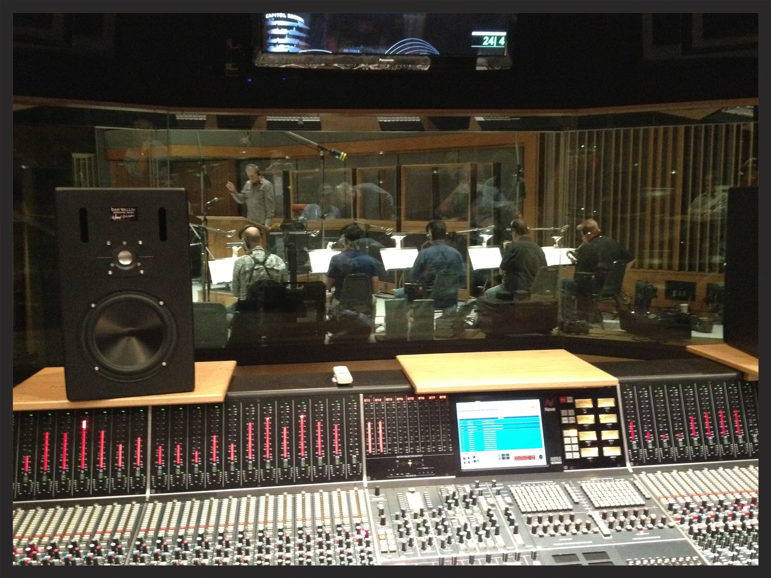 Nic. conducts the Big Band @ Capitol Studios