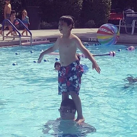 This kid has skills. #summer2016 #roslynpines2016 #countingdownthedaystillsummer