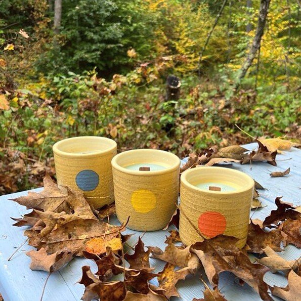 🍁 🕯 I&rsquo;ll have my new candles in collaboration with @quiet.north at the Newfane Heritage Festival this weekend. They come in three lovely scents. Come and sniff them for yourself! I will also be having an online shop update soon! Sign up for m