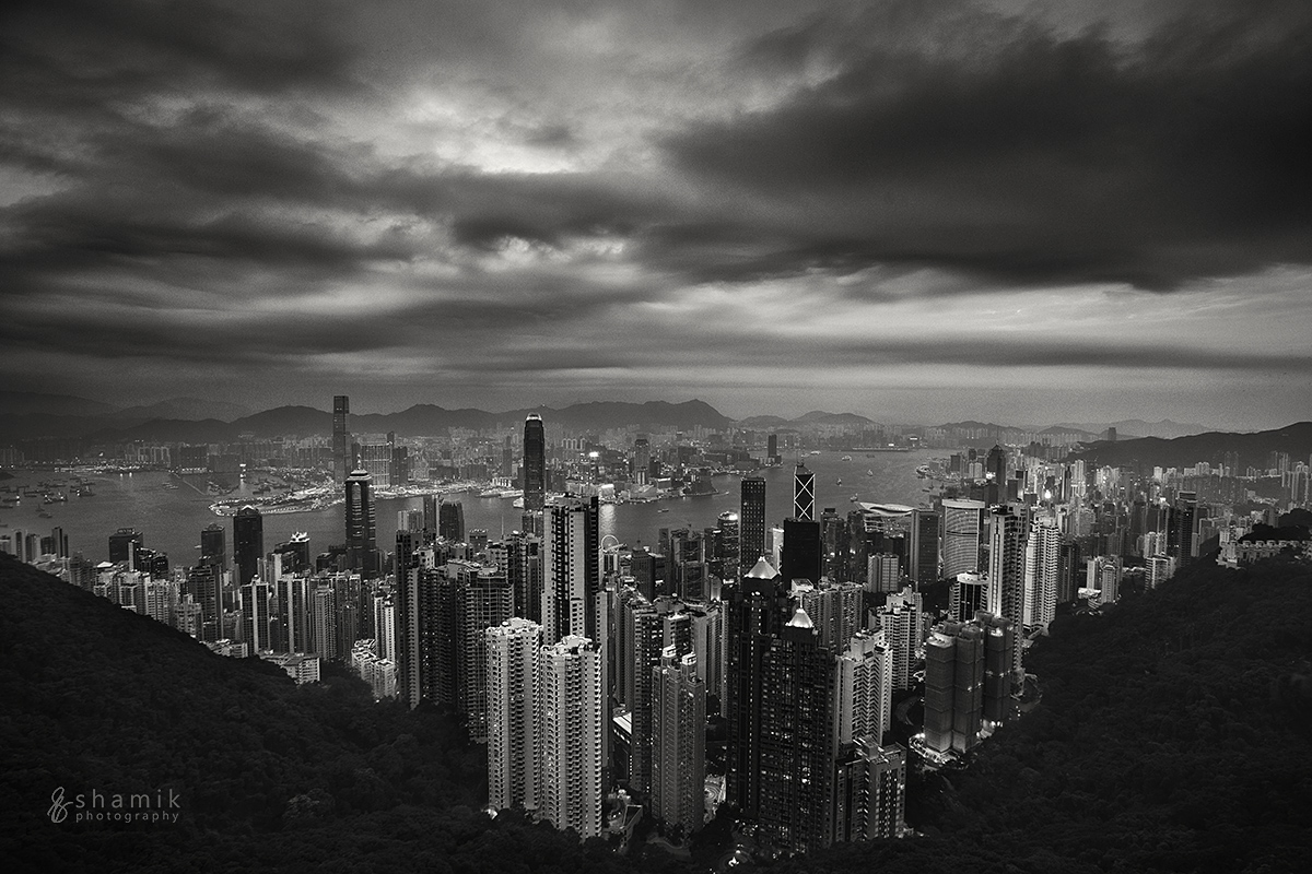 Hong Kong at dusk