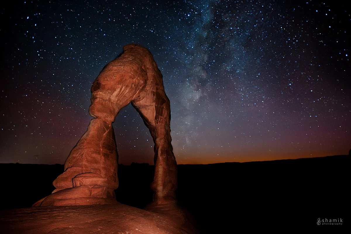 Delicate Arch and Milky Way