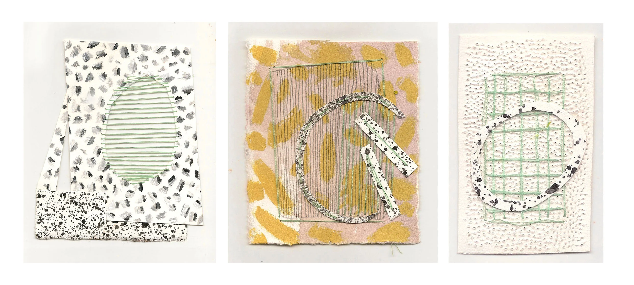 A few of my small pieces from "Microcosm" traveling to Europe!