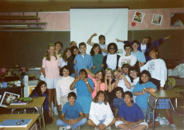 an actual junior high yearbook picture...circa 1988 - Whitford Junior High