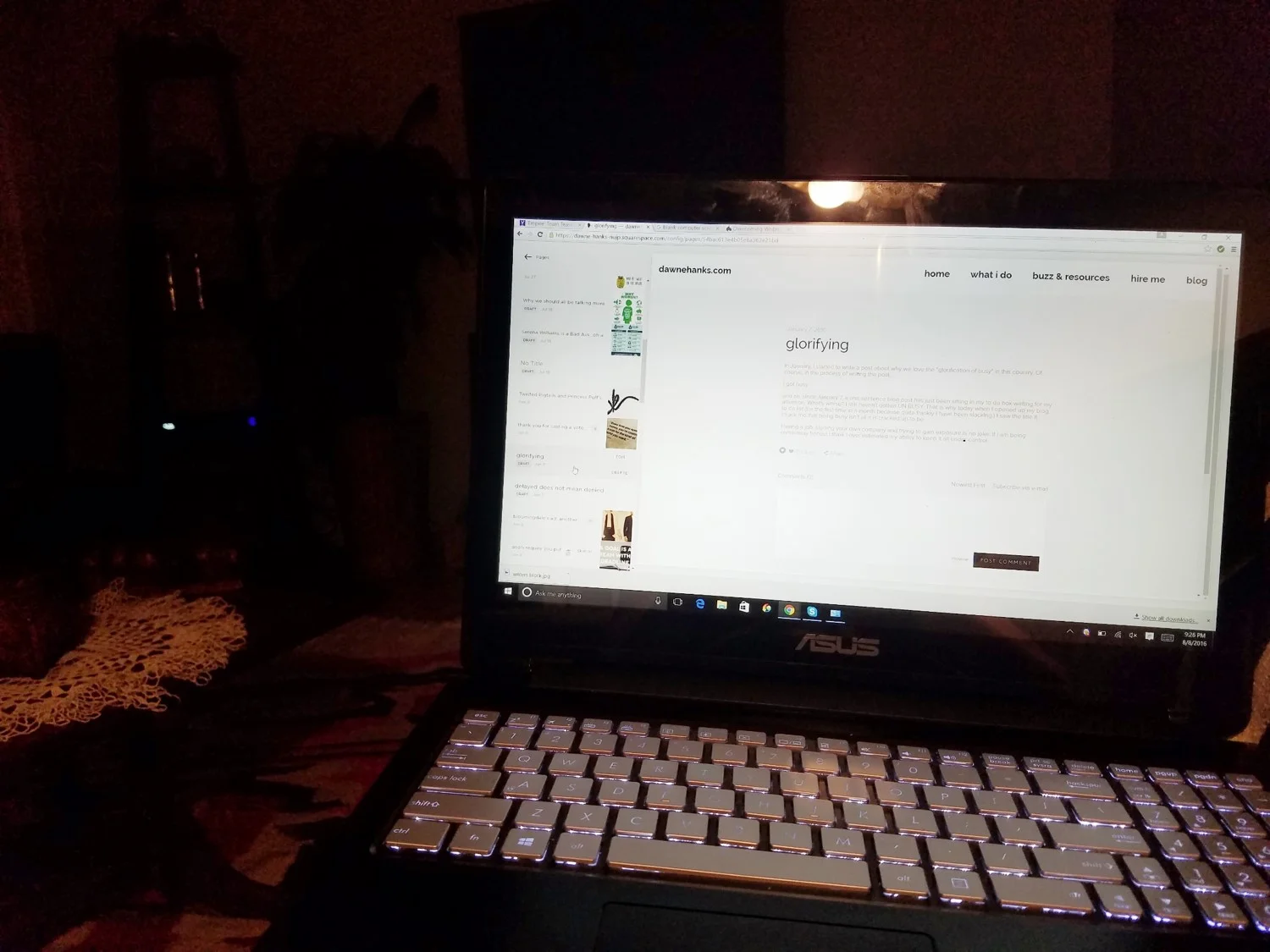 My situation 20 minutes ago, or maybe an hour ago, it is kind of all blurring together at this point.