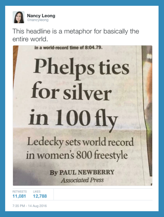 Uh, I think they are missing the boat on the real story here
