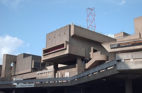 South Bank Centre, London. Constructed by the LCC’s / GLC’s Architect’s Department between 1963 and 68. It sits in the Southbank Conservation Area, between the National Theatre (Grade II * listed) and Royal Festival Hall (Grade I listed).The complex – an arts centre which includes the Purcell Rooms, Queen Elizabeth Hall and Hayward Gallery – showcases some of the best and most important Brutalist architecture in the country. Plans for demolition have been dropped after C20 published a massive photomontage. 