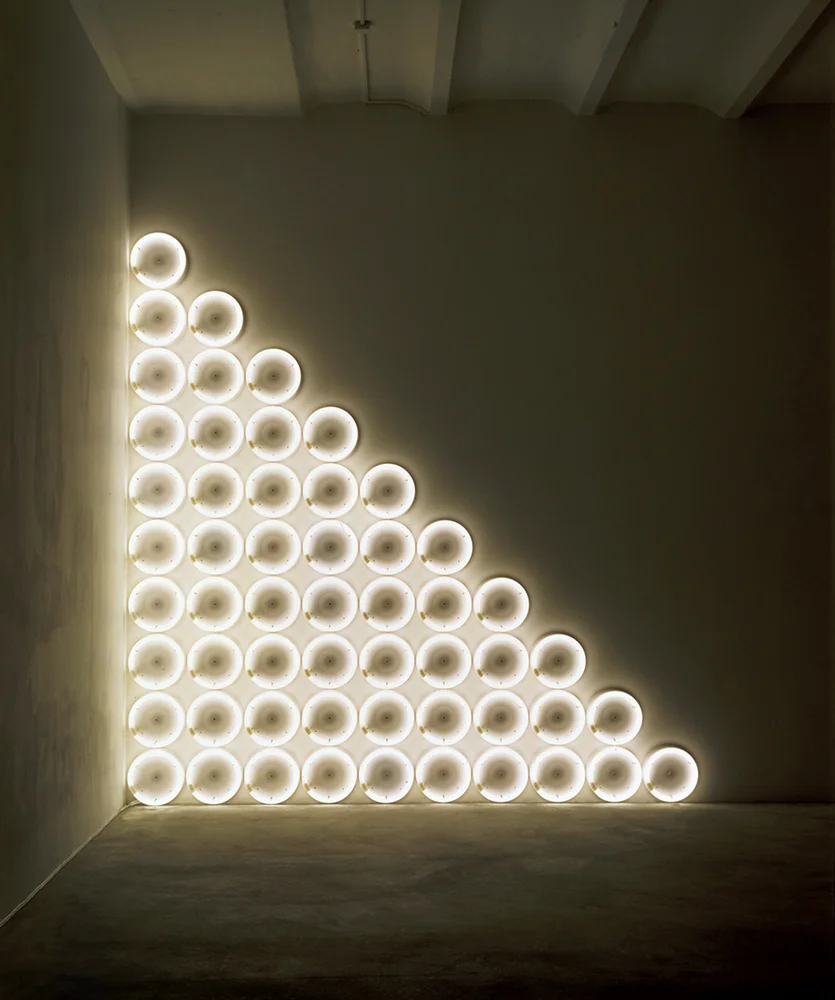 untitled (to a man, George McGovern) 2, 1972 Warm white fluorescent light © 2015 Stephen Flavin/Artists Rights Society (ARS), New York