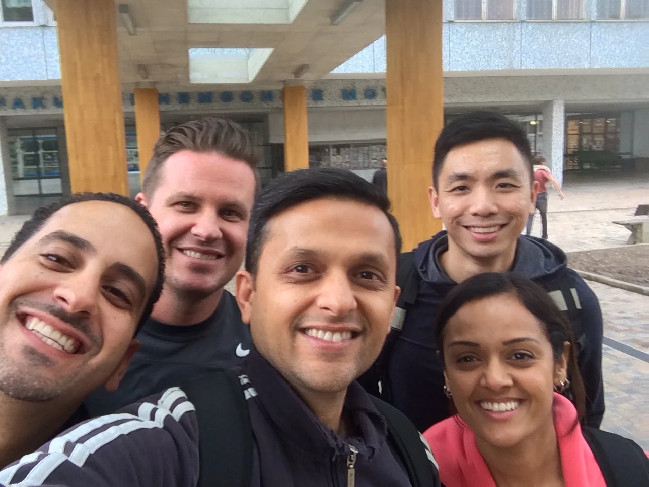 Jay and Wife in Prague, Czeck Republic getting his Dynamic Neuromuscular Stabilization certification.