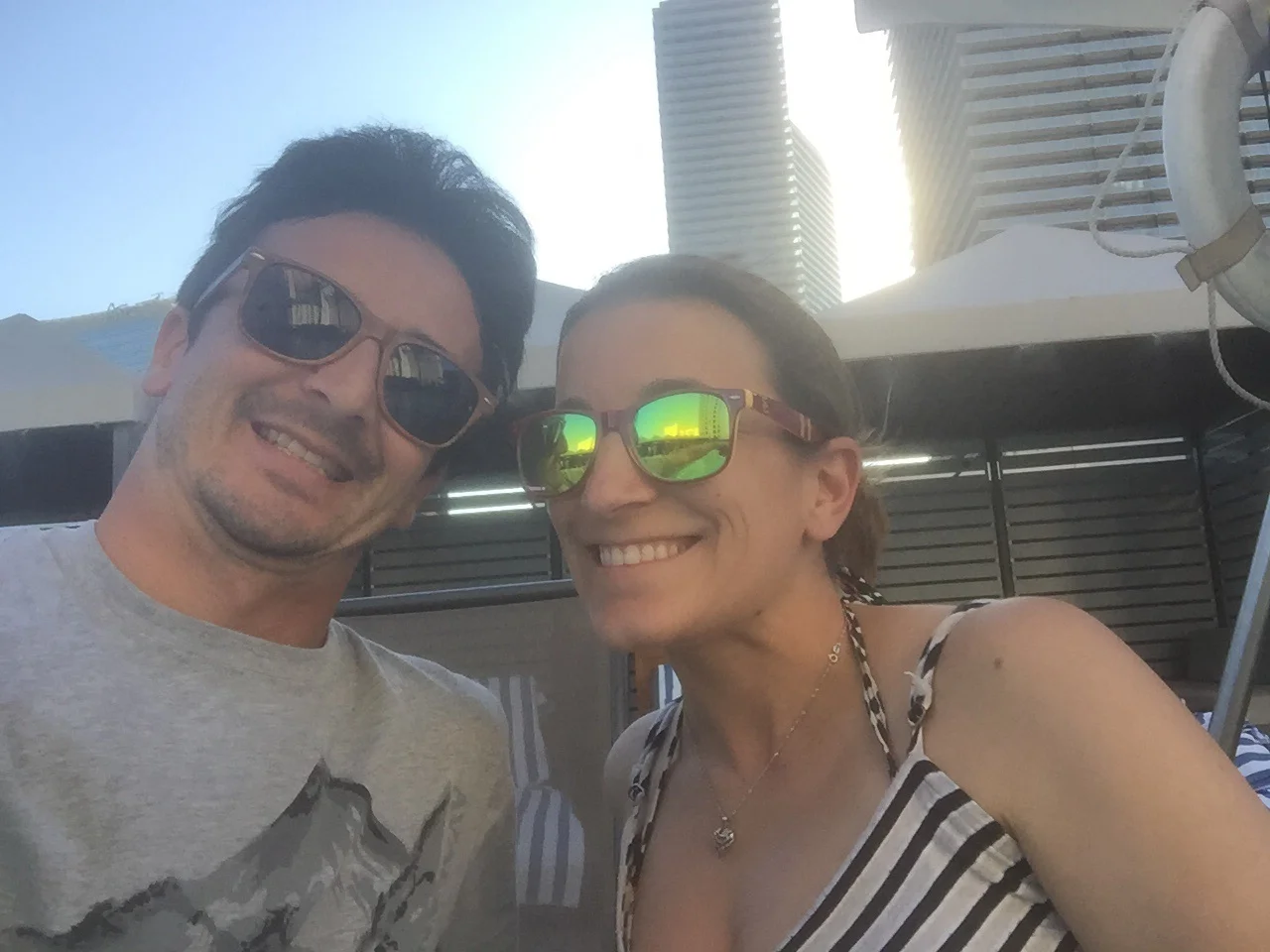Selfie: Co-founder Randal Glaser with Crystal, student and blogger for Jetset Rehab Education.