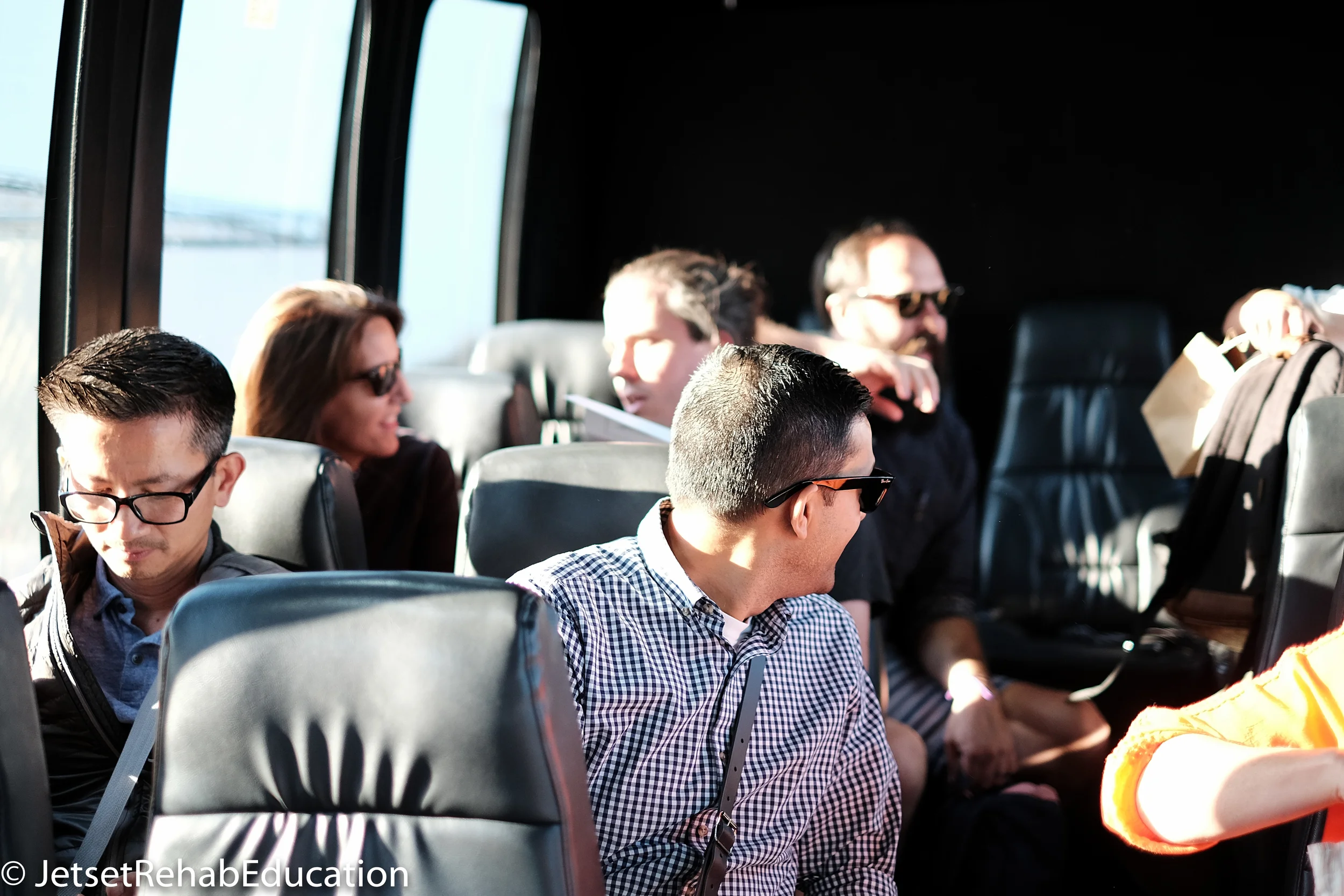 A bus was chartered and everyone was taken back to the hotel for a nap or a dip in the pool. Flashbacks from the middle school bus rides were had.