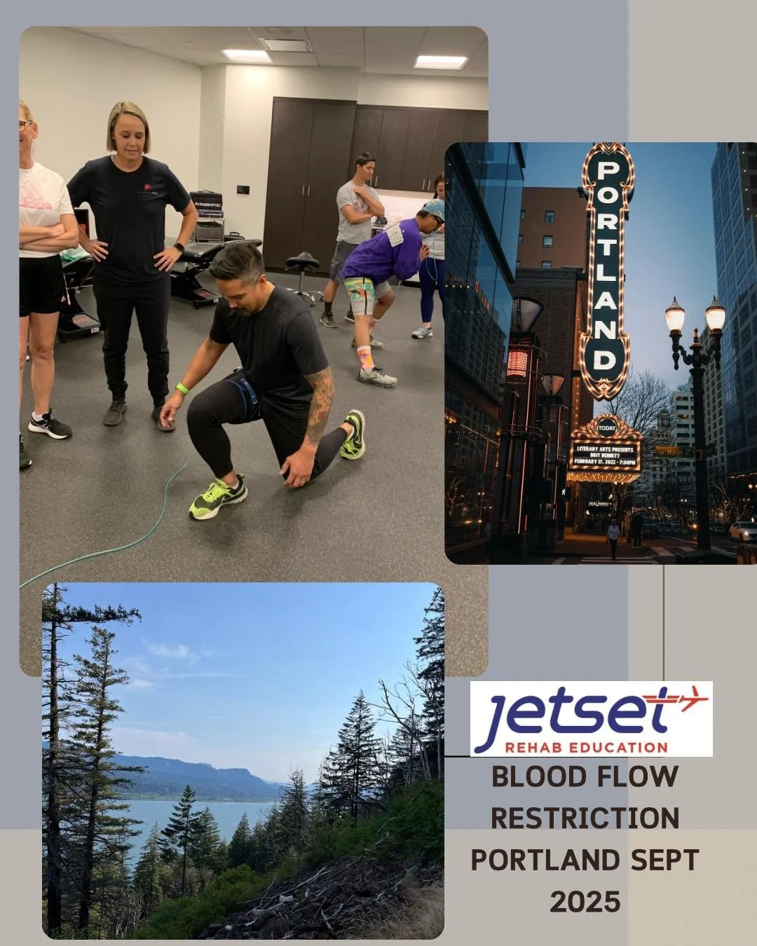 End your summer in Portland and Earn your Deflate!! Our Annual Blood Flow restriction course with @owensrecoveryscience has spots open!! Follow link in bio to learn more!  #PT #physicaltherapy #physiotherapy #At #OT #bfr