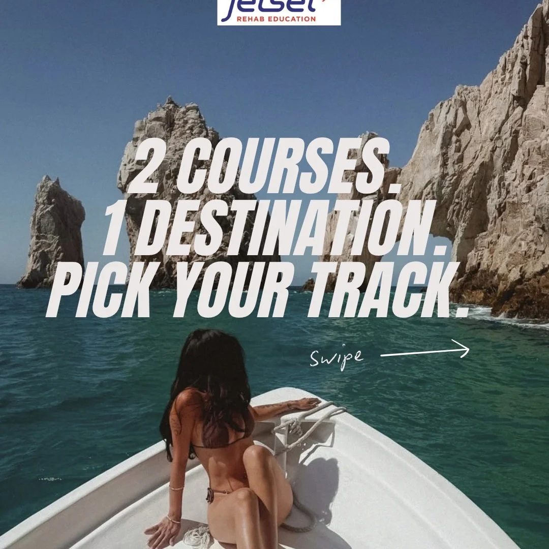 Two world-class courses. One beach. Pick your track. 🌊✈️

April 24&ndash;25, 2027 &middot; Cabo San Lucas

🫀 Cardiovascular Care in the Acute Setting with Dr. Konrad Dias
1.2 CEUs, built for acute-care PTs &amp; OTs

⚡ Lower Quarter Neurodynamics I
