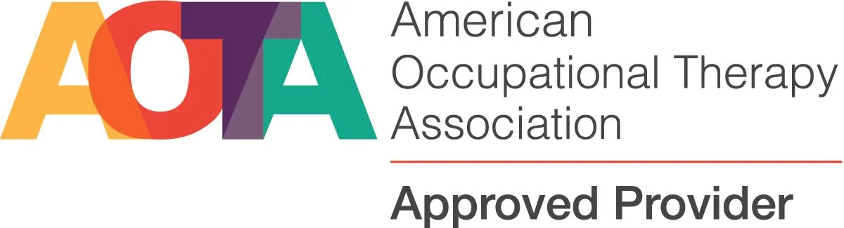 American Occupational Therapy Association AOTA Approved Provider logo for Jetset Rehab Education CEU courses.