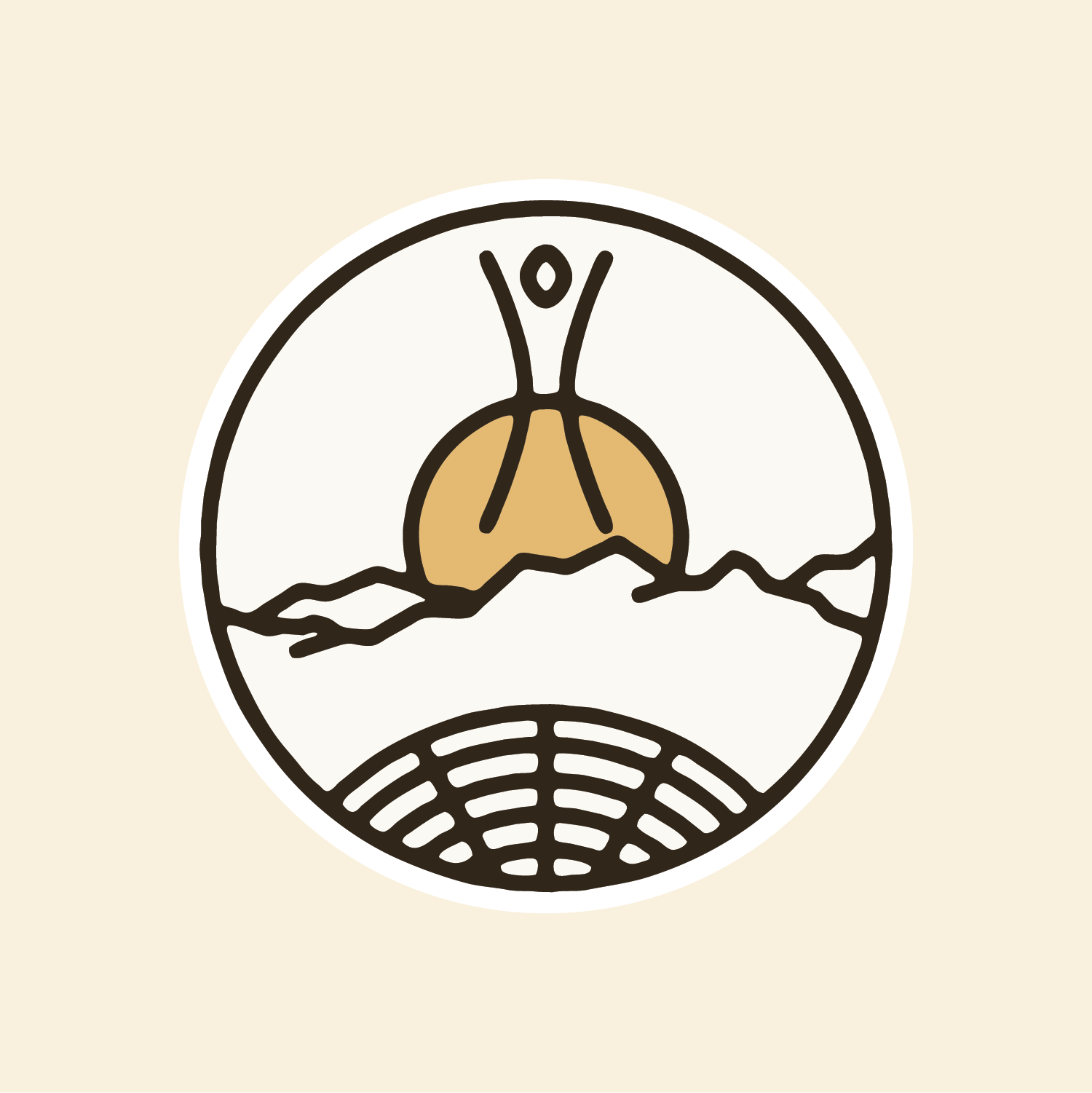 Burning Man Sticker
