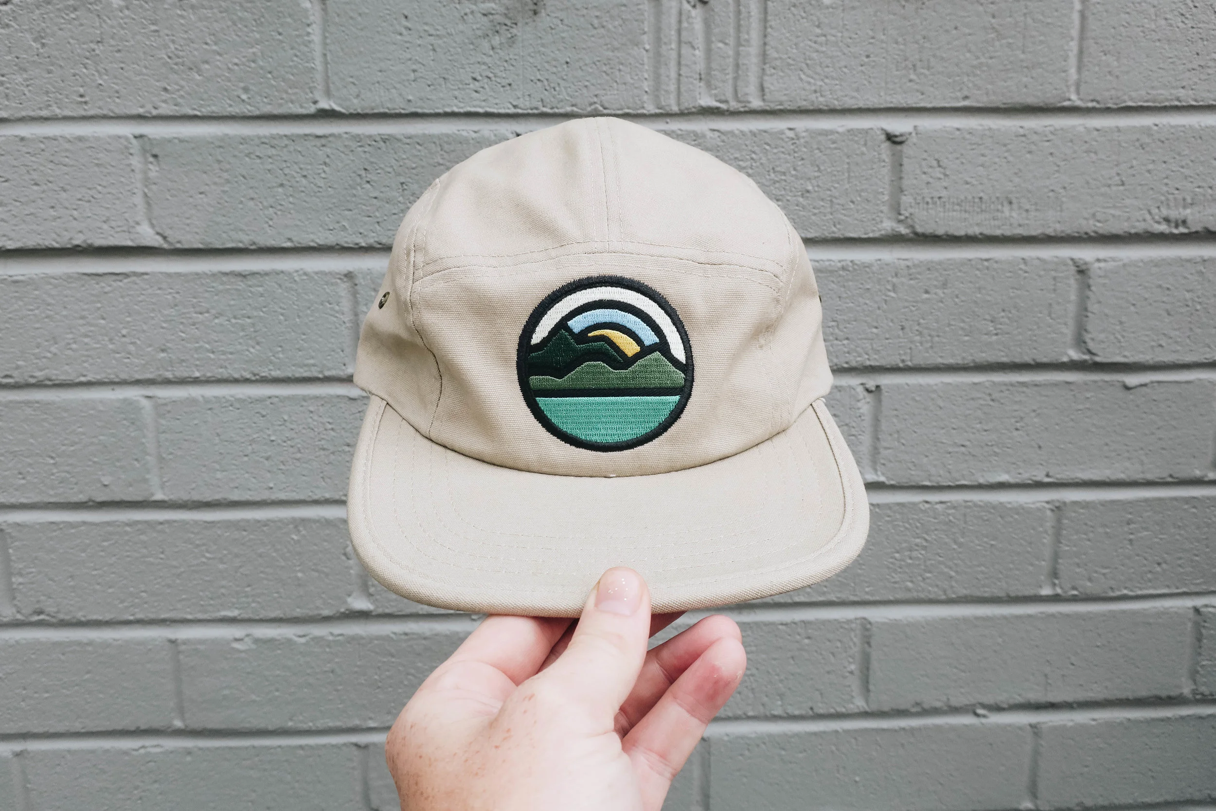5-Panel Khaki Lake Hat