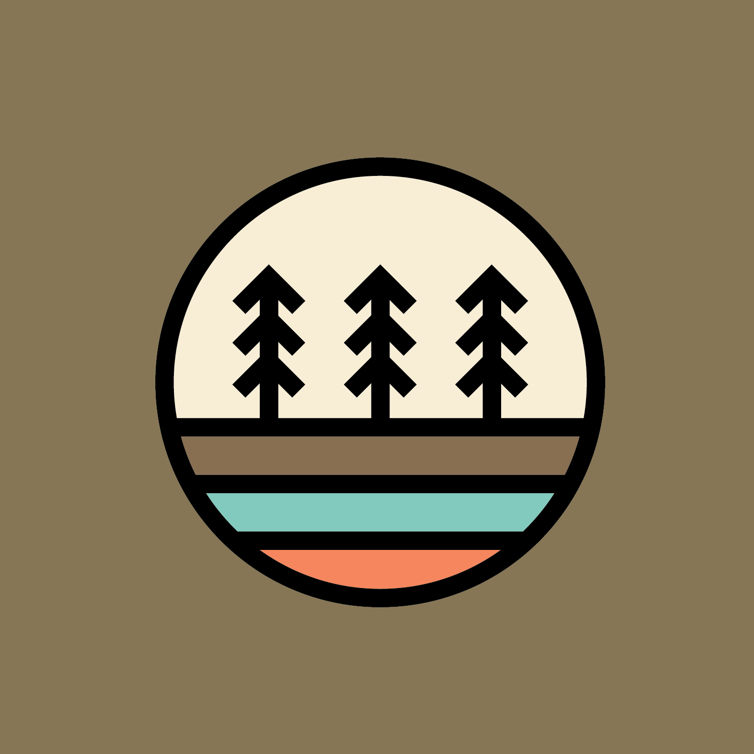 3 Tree Sticker