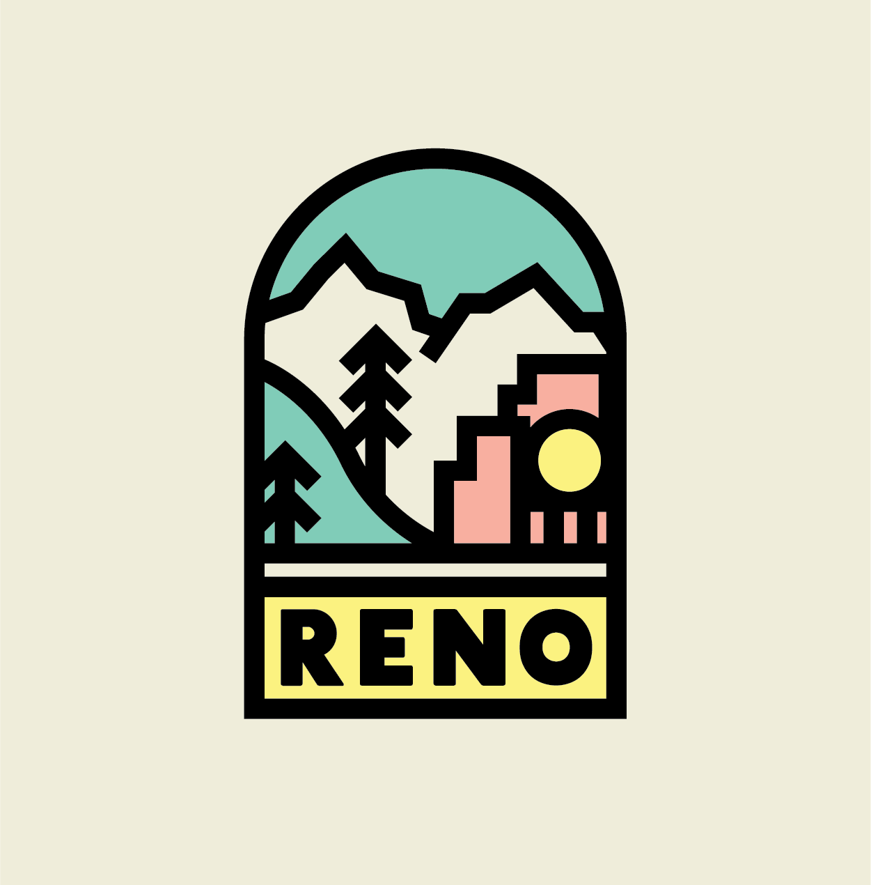 RENO Pastel Sticker