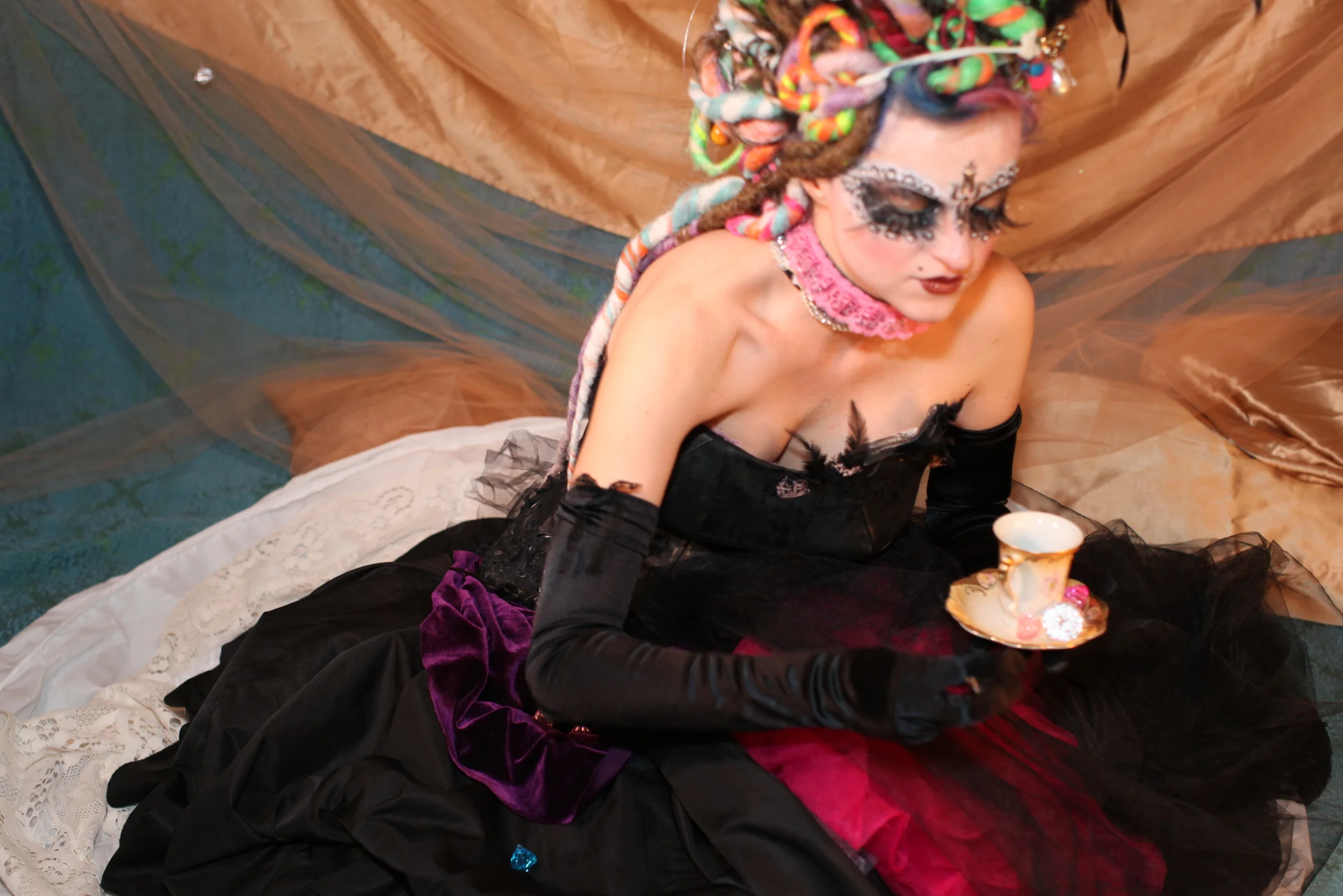  Marie Antoinette  Leather corset  Styling and hair by : Vlada Design  MUA: Becca Brasfield Velveteen Artistry  Photography: Shelley Pellegrin 