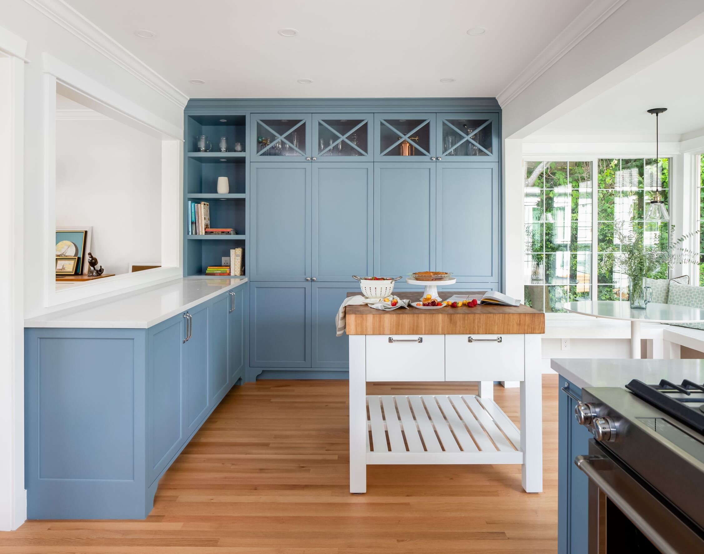 Kitchen, Table, Countertops, Blue drawer