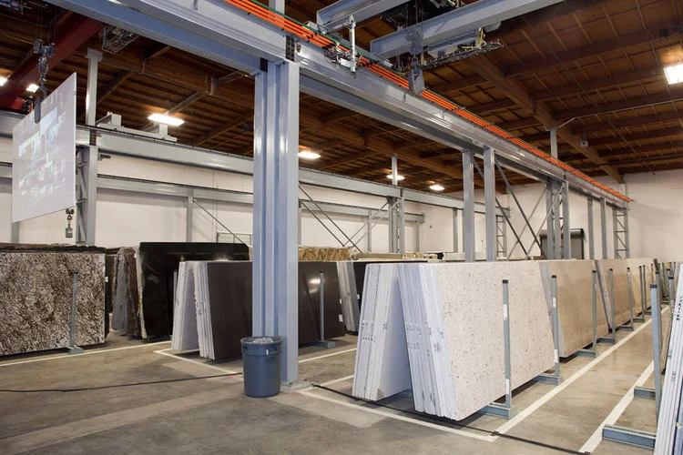 Supplier’s warehouse, slabs