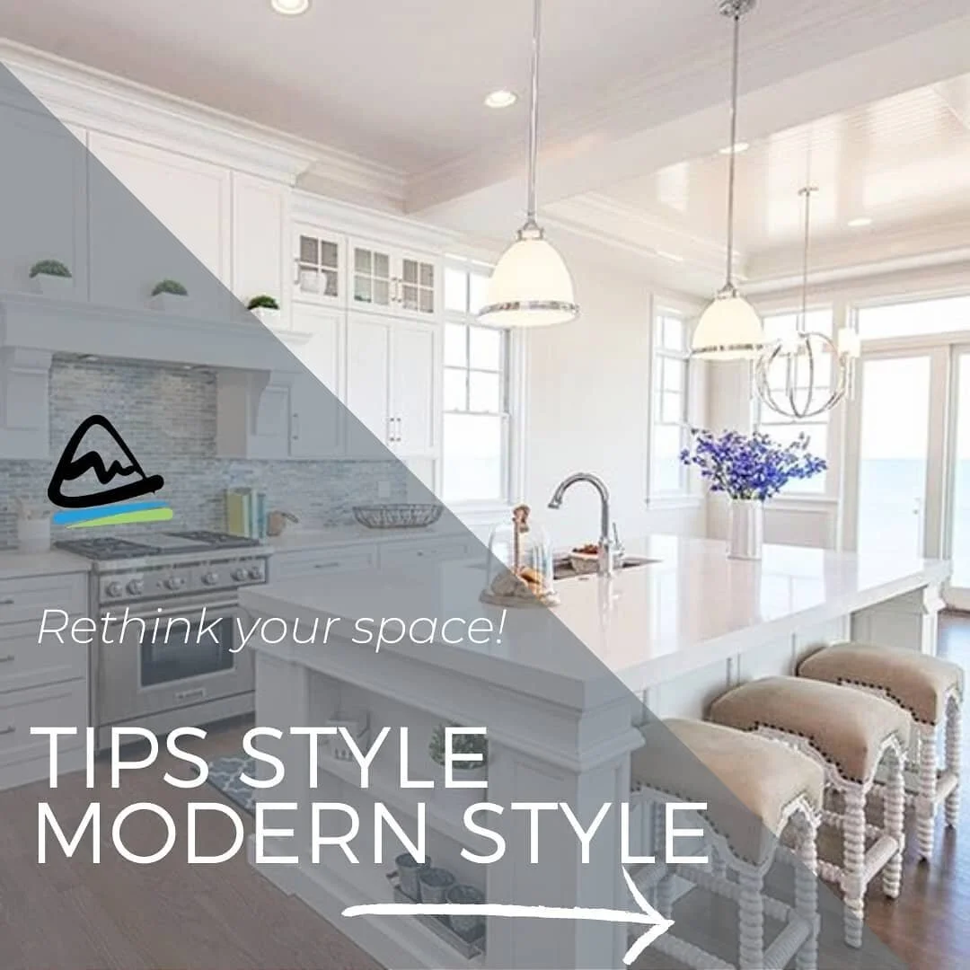 "Modern style" 
This style is a proposition that reduces things to the essential elements. Here are some tips : 
✔The creation of small spaces and private areas focuses on the planning of storage.
✔Modern home design mainly emphasizes th