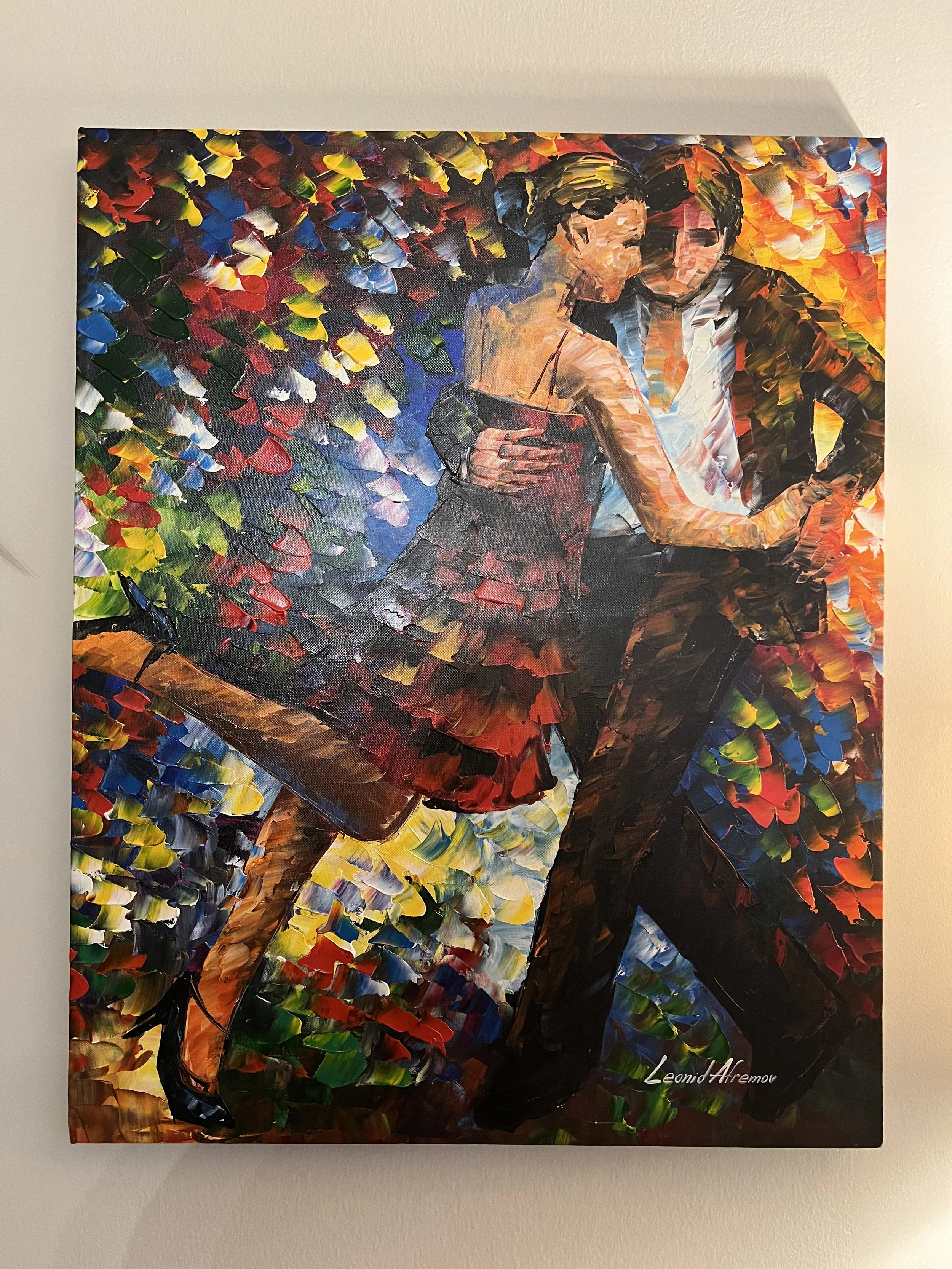   Leonid Afremov ,  Tango of Triumph  (recreation), 2017. Oil on canvas, 30 x 24 in.   
