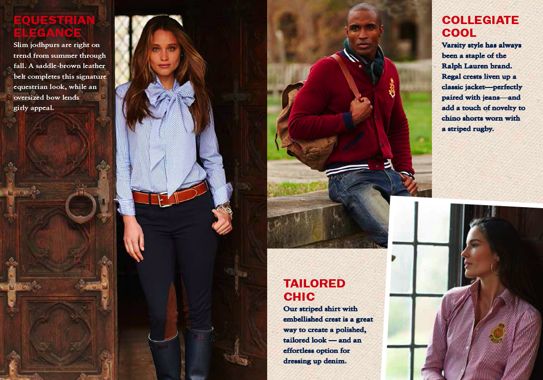 These styling captions challenged me to write for a traditional layout and text treatment while explaining the virtue of buying entire head-to-toe looks. 
