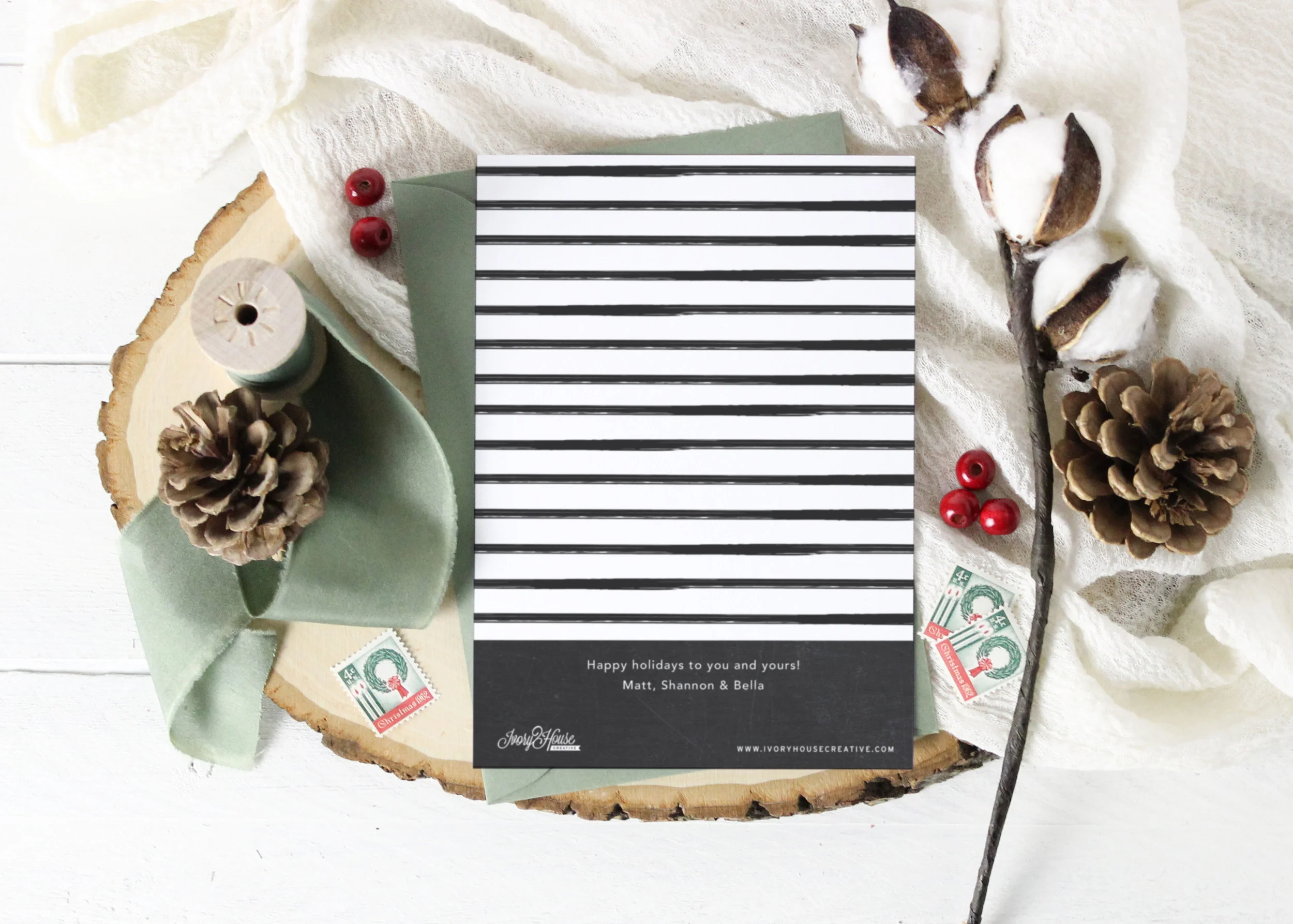 Warmest Wishes Christmas Card Design