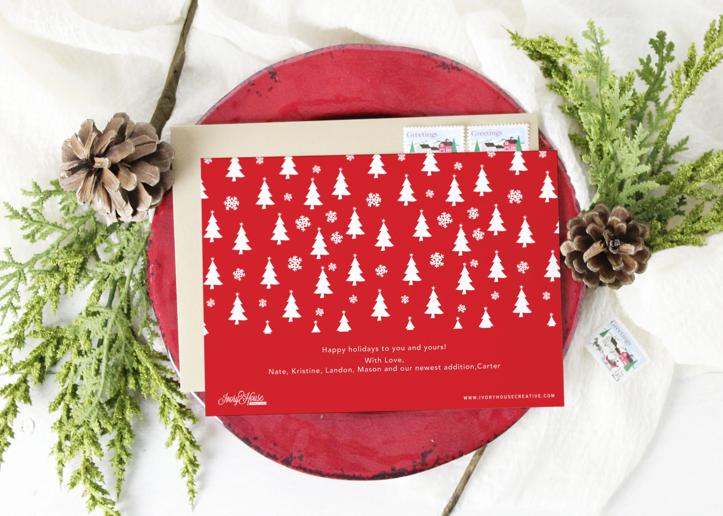 Joy to the World Christmas Card Backer