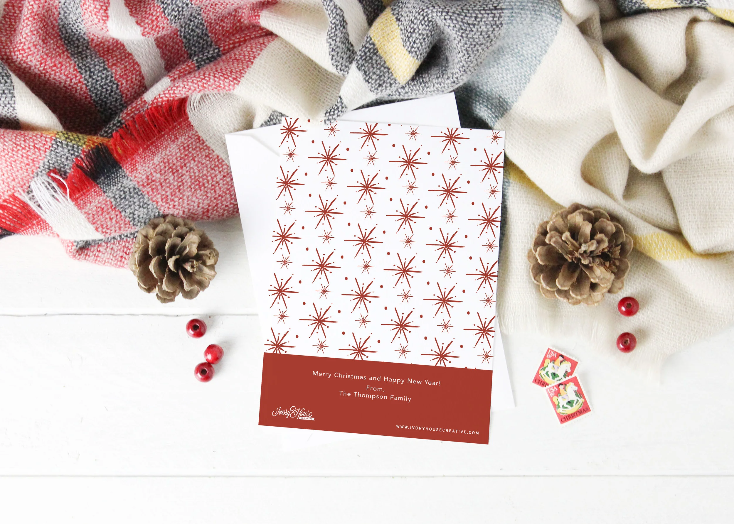 Most Wonderful Time of the Year Christmas Card Backer