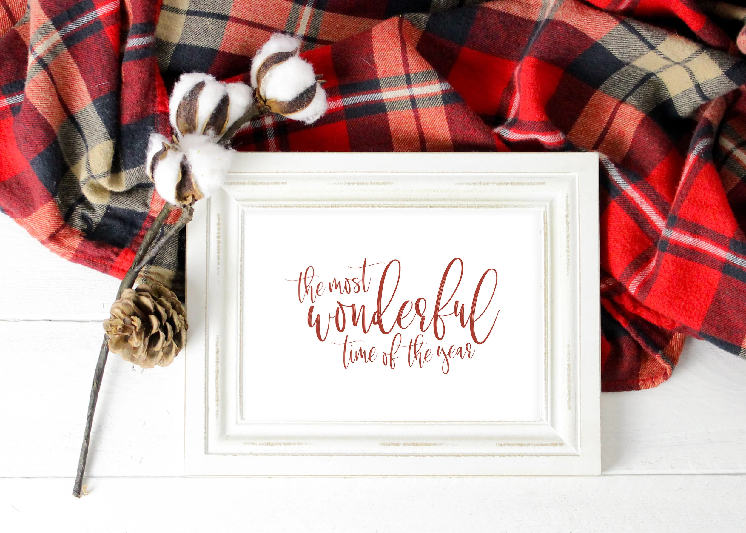 Most Wonderful Time of the Year Christmas Printable Wall Decor