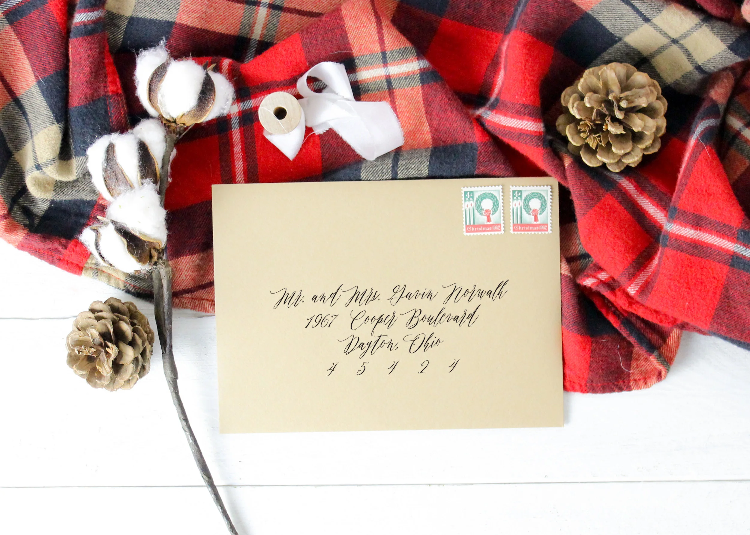 Christmas Card Envelope Addressing