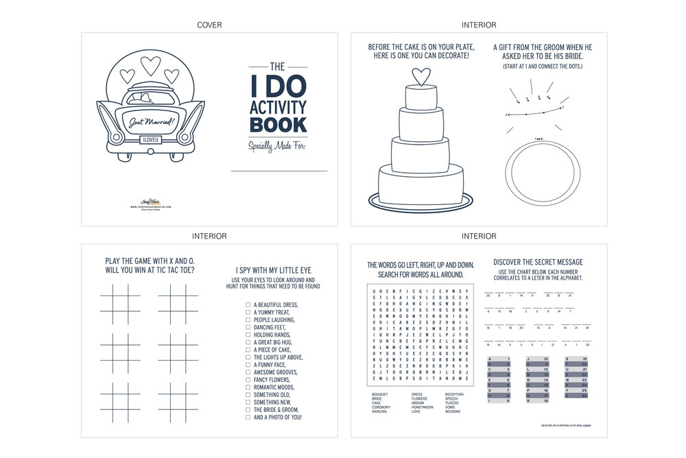 Download Printable Kids Wedding Activity Book Ivory House Creative
