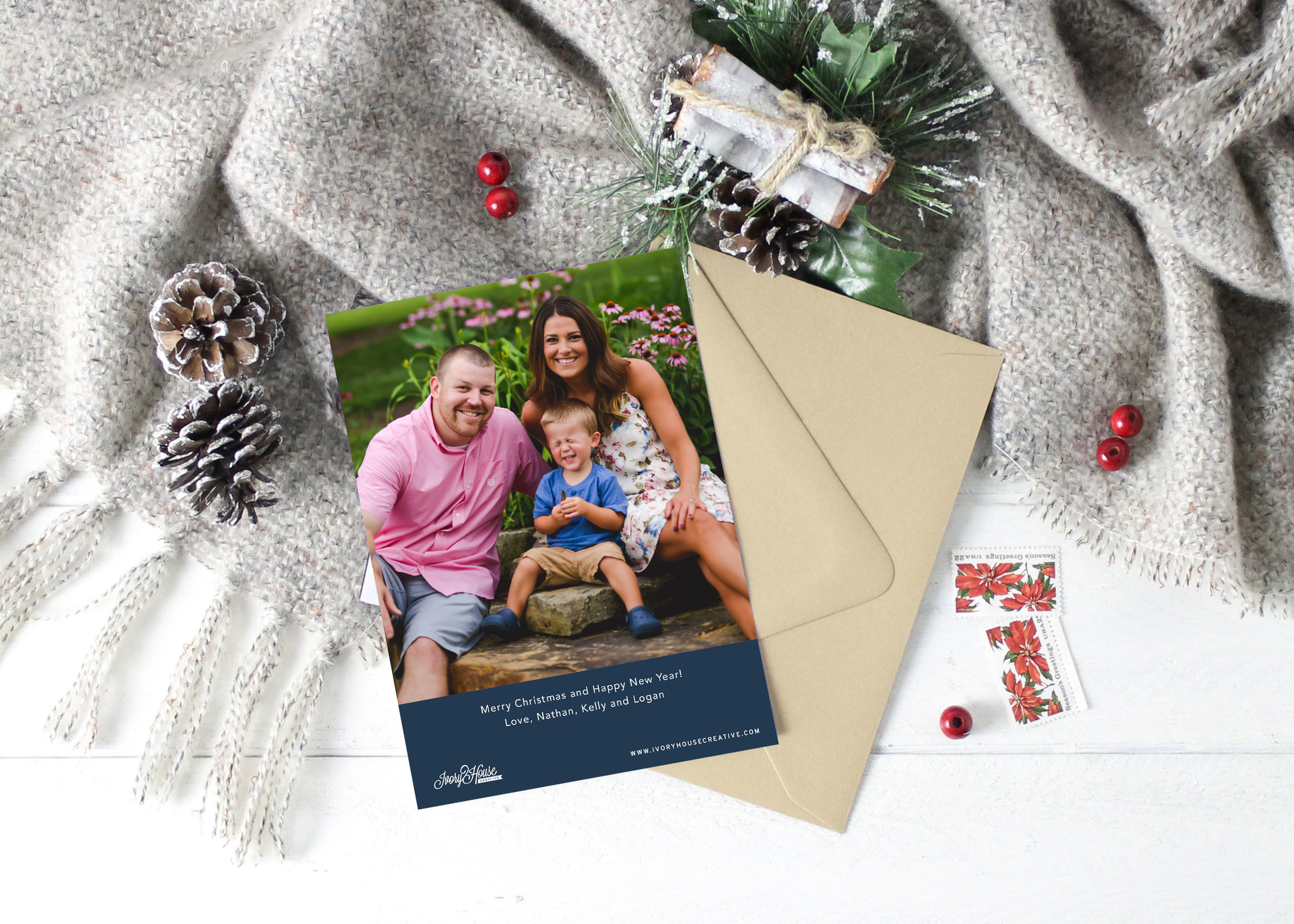 Holly Jolly Christmas Card