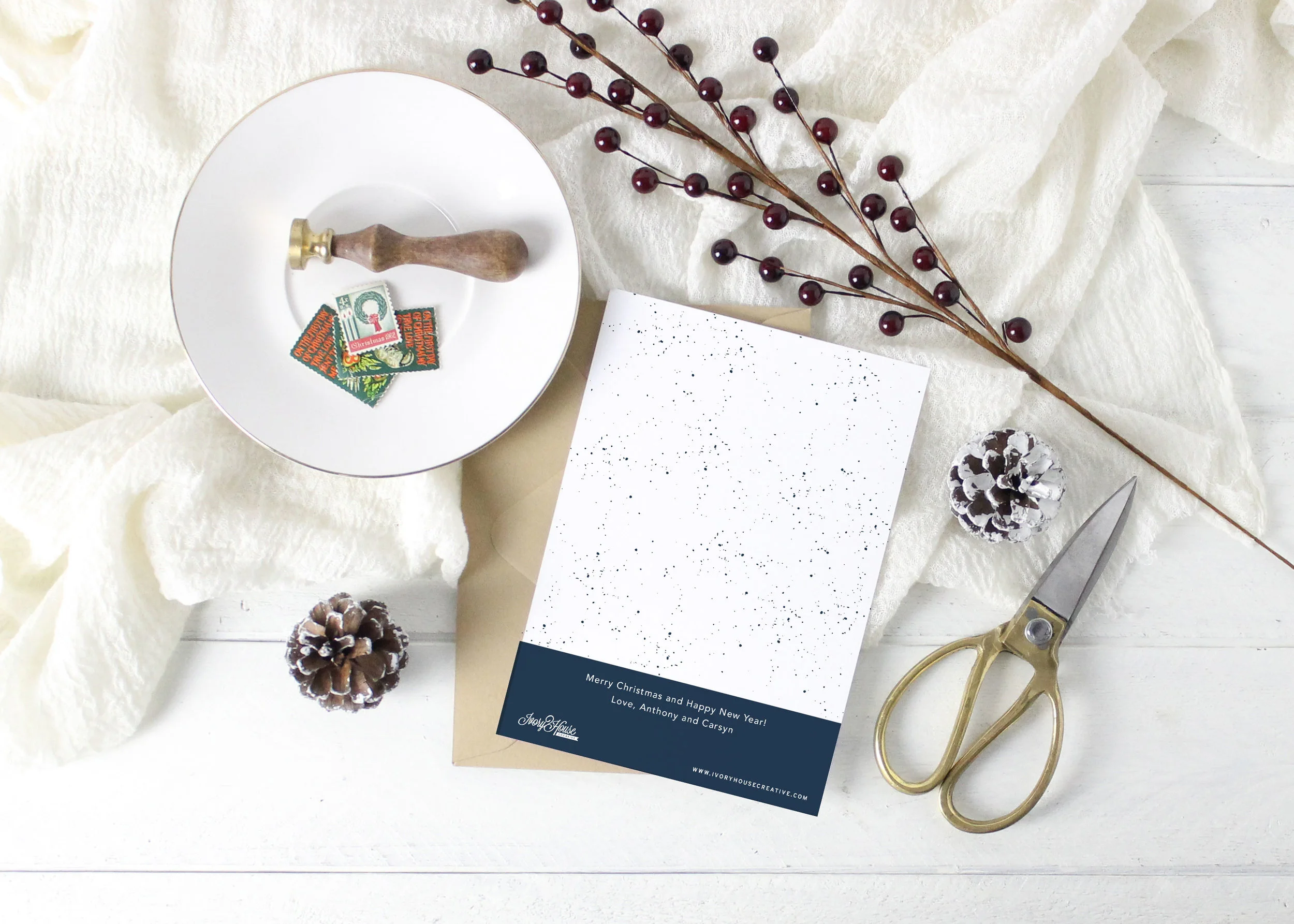 Happy Holidays Christmas Card