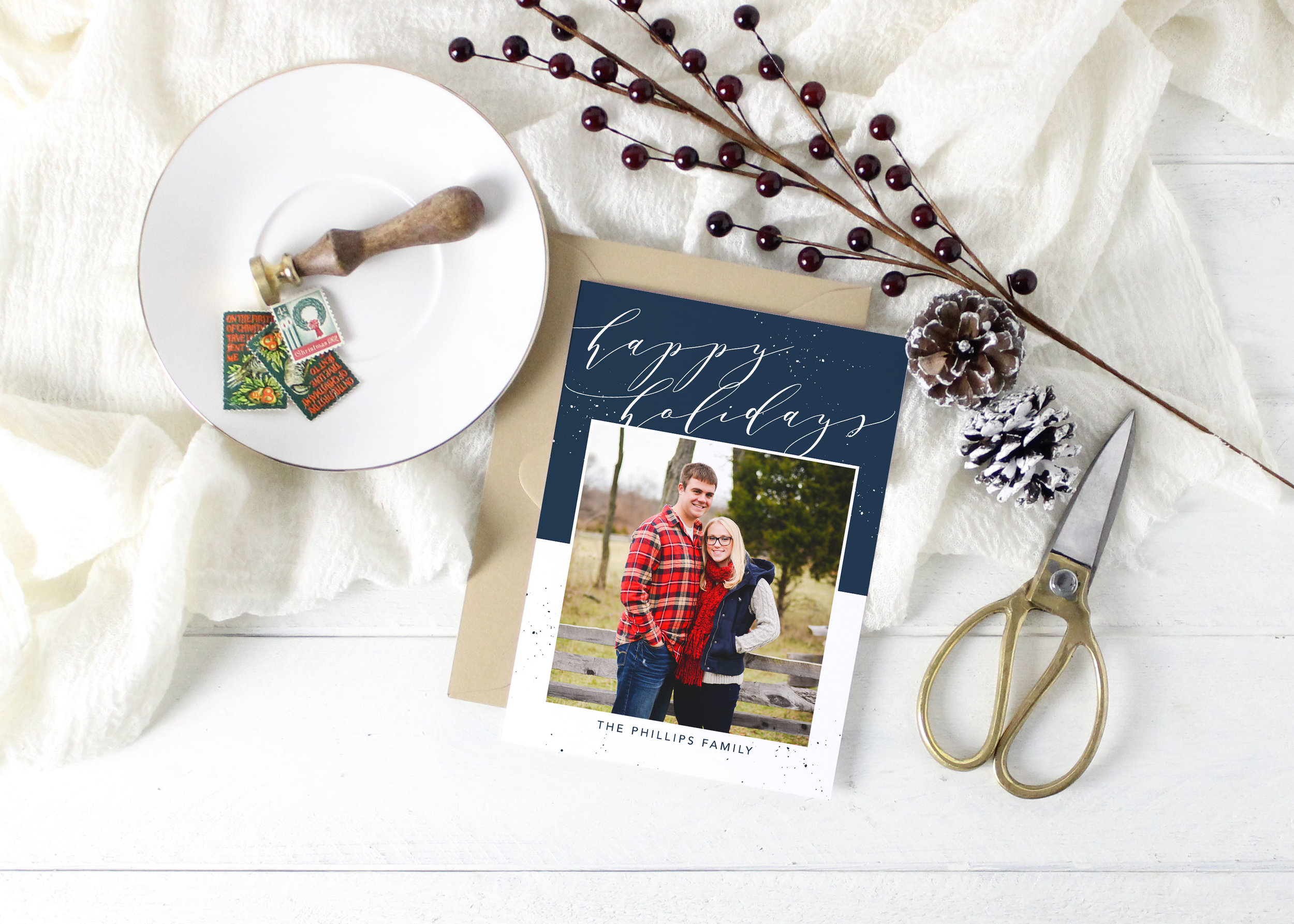 Happy Holidays Script Card