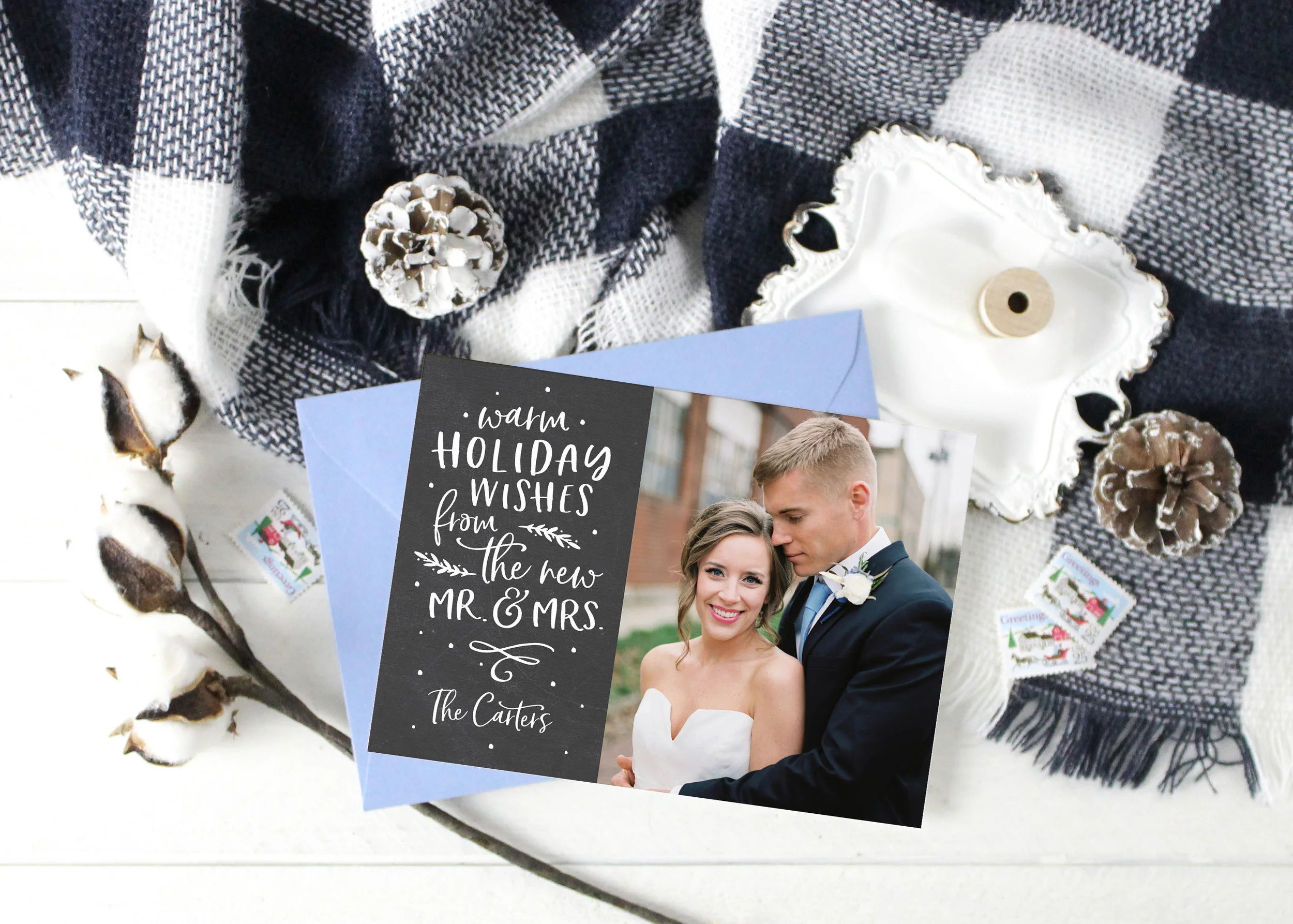 Newly Wed Holiday Wishes Card