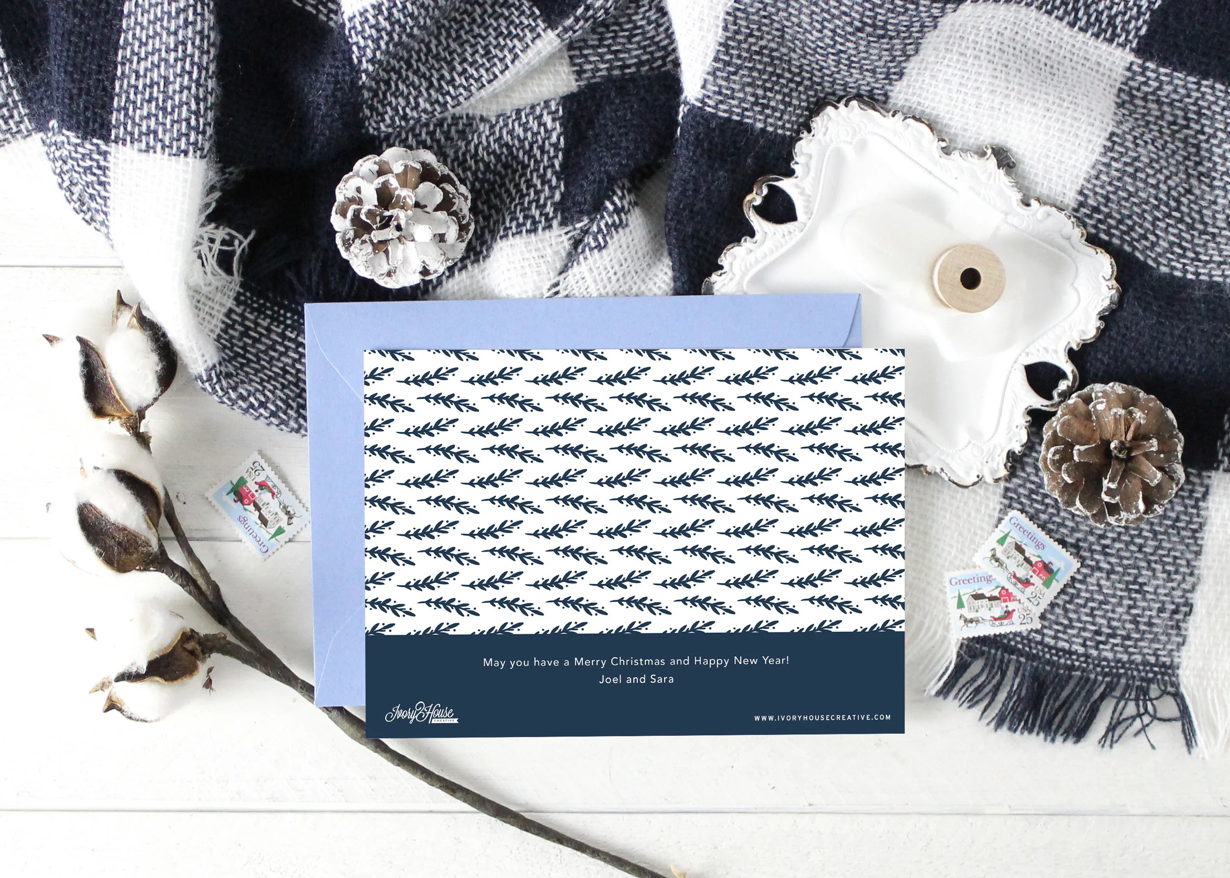 Newly Wed Holiday Wishes Christmas Card