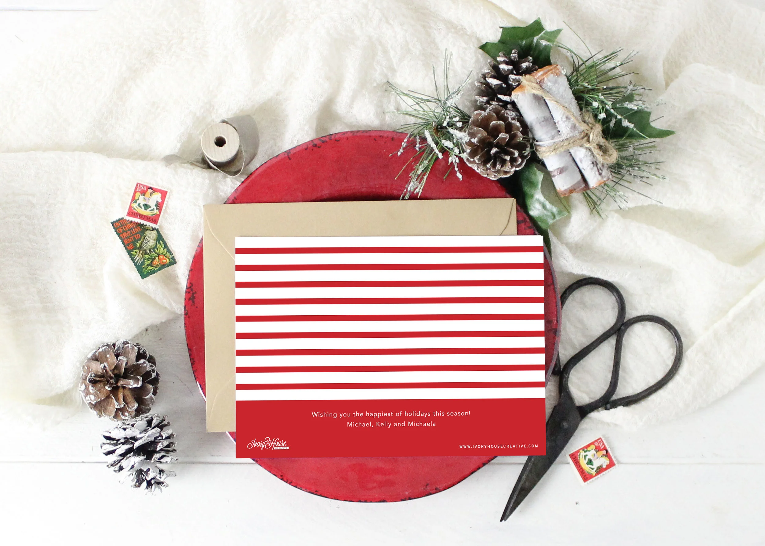 Deck the Halls Christmas Card