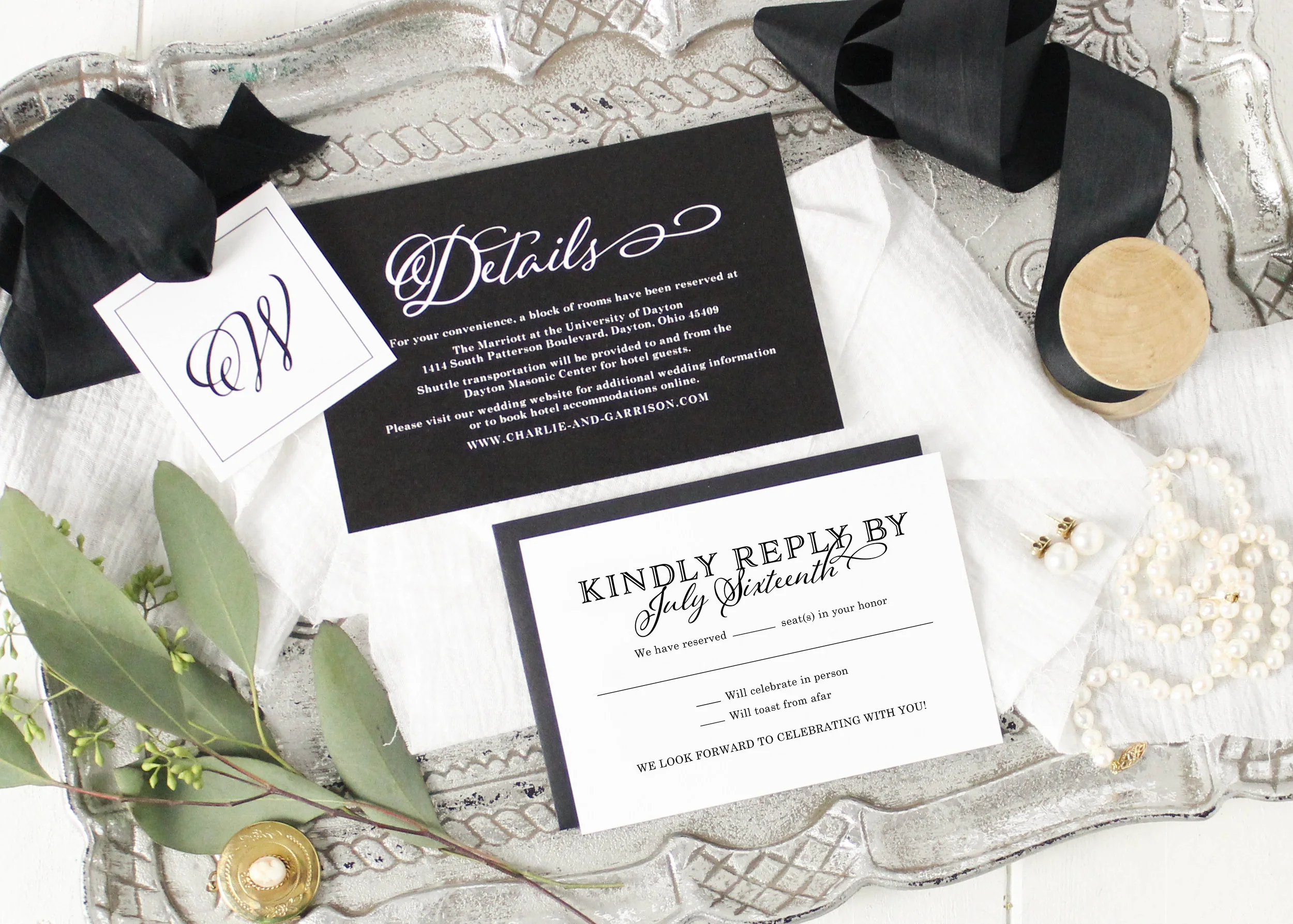 Details Card for Wedding Invitation