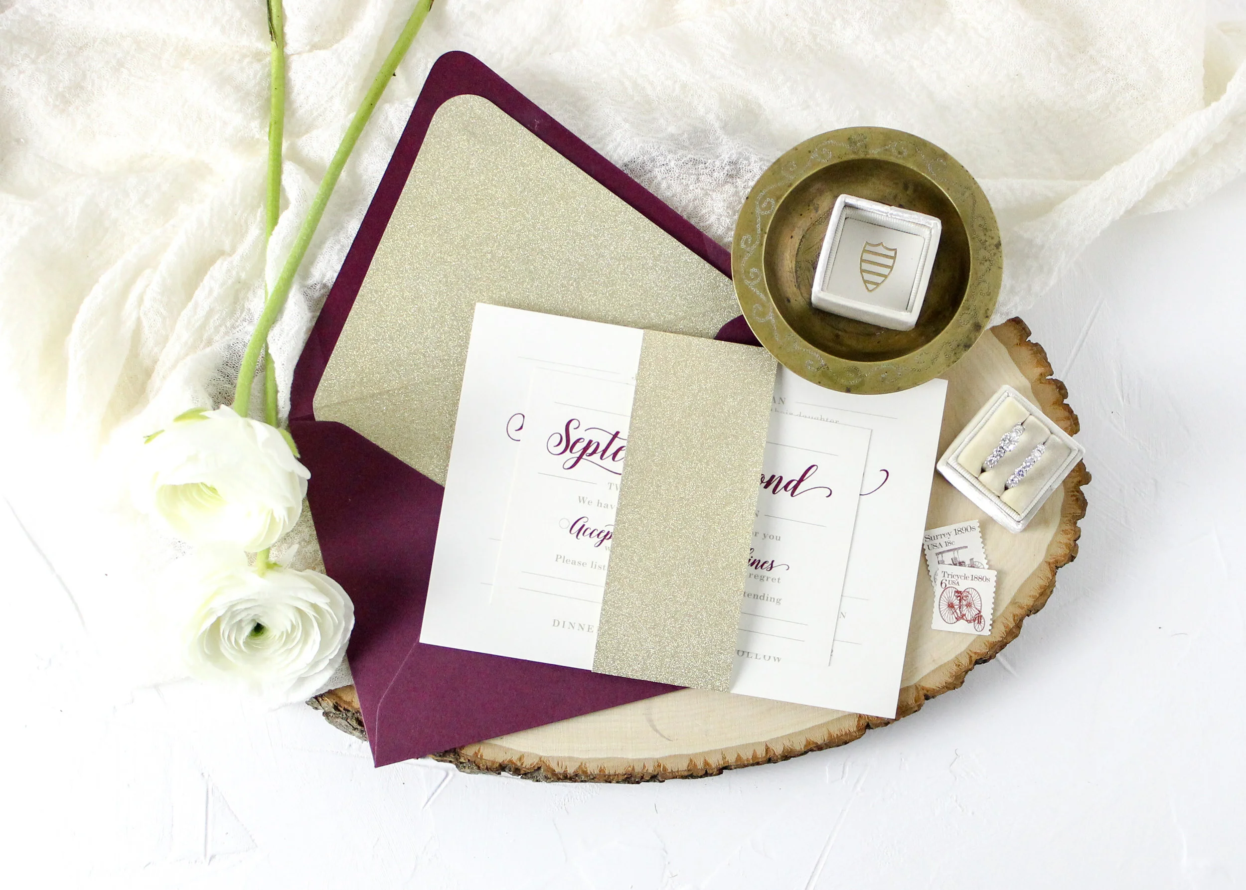 Gold Glitter Bellyband
