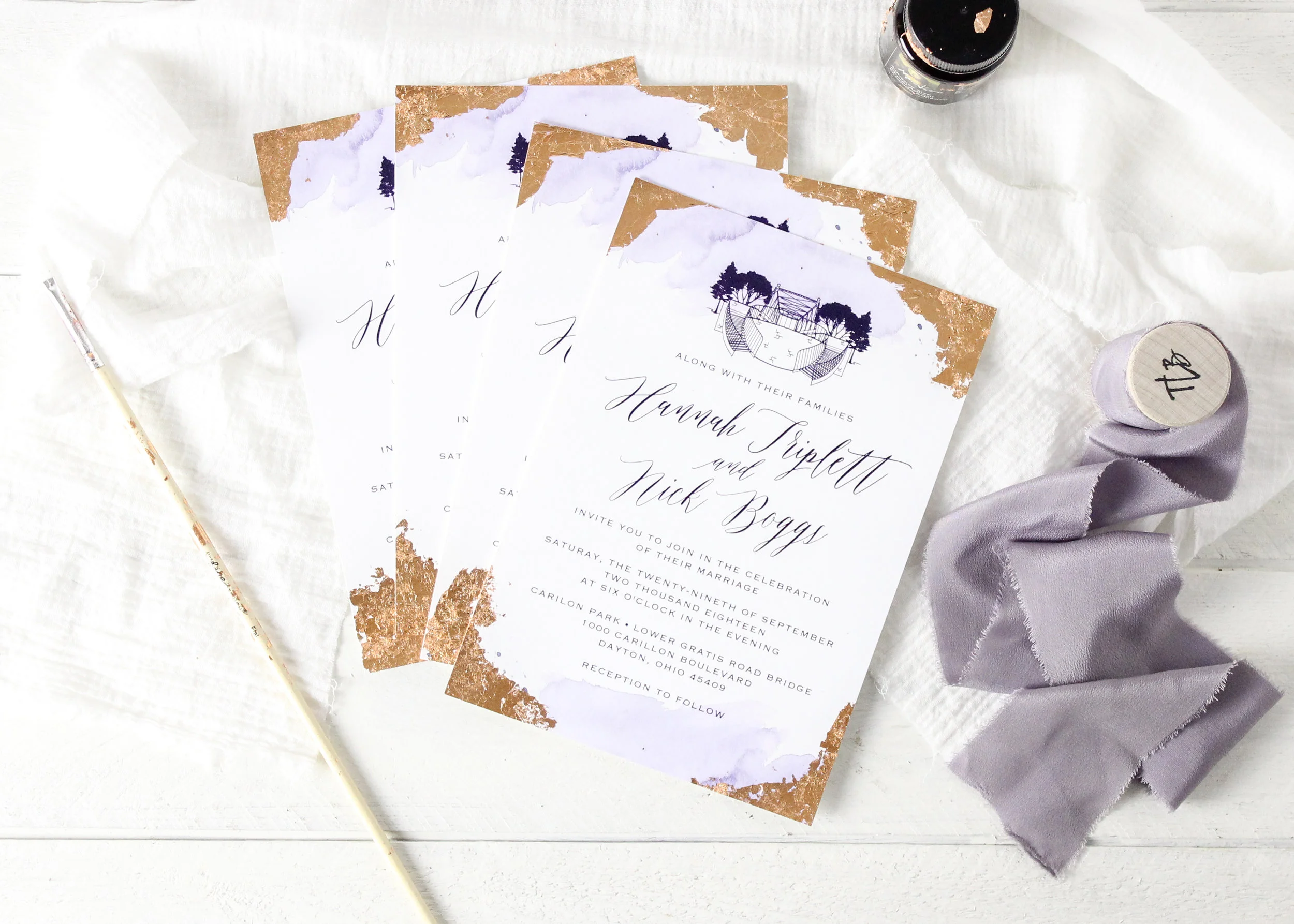 Copper Gilding Foil Accent
